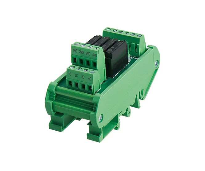 Degson 4-CH Solid State Relay 5A DIN Rail Interface Board 24VDC