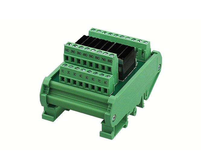 Degson 8-CH Solid State Relay 24V DIN Rail Mount Interface 8x24V