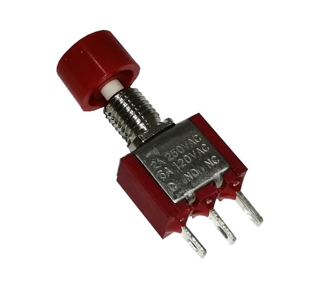 Daier P/B Switch NO Momentary (on) Sol-Tag with Red CAP=10mm