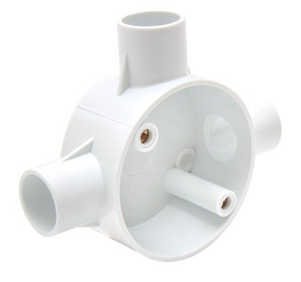Eurolux PVC Junction Box 20mm – 3 Way