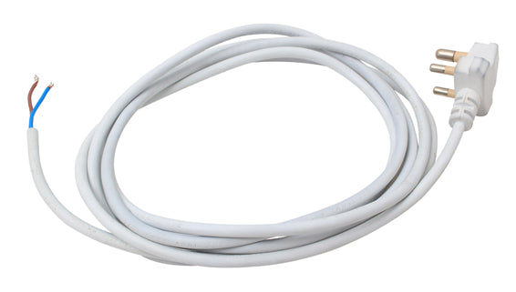 Eurolux Cord Set 6A Plug Top 0.75mm x 3 Core Cabtyre 3m