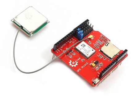 Keyestudio Gps Shield Board with Sd Card Slot and Aerial