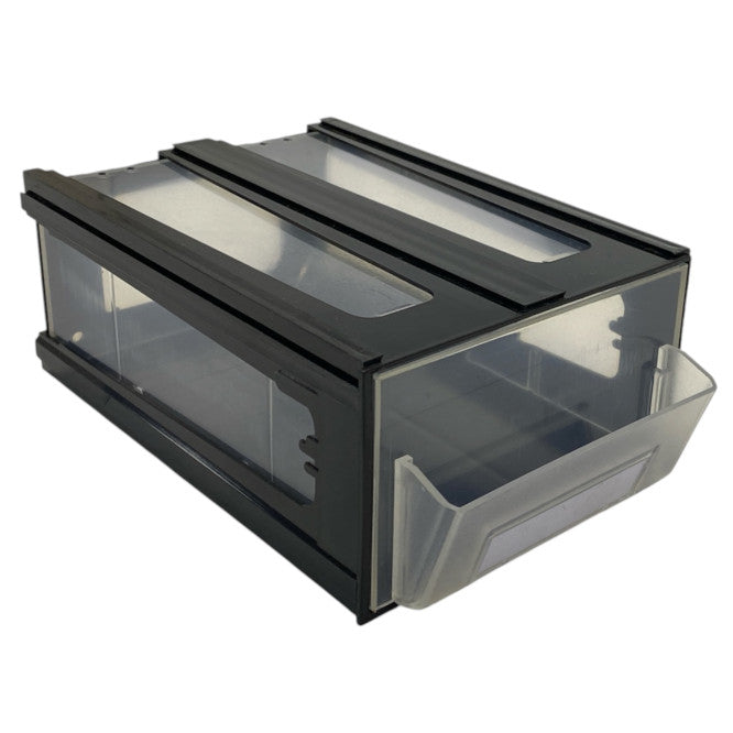 EIE Drawer 1-COMPART Black/Clear 110x60x160mm