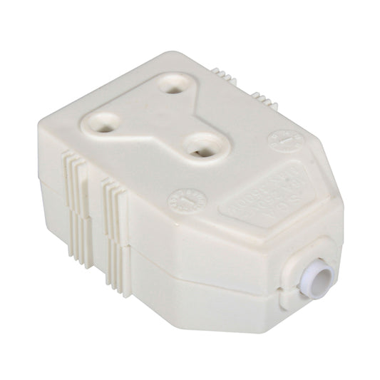 Eurolux PVC Janus Coupler White Double 16A – Loose