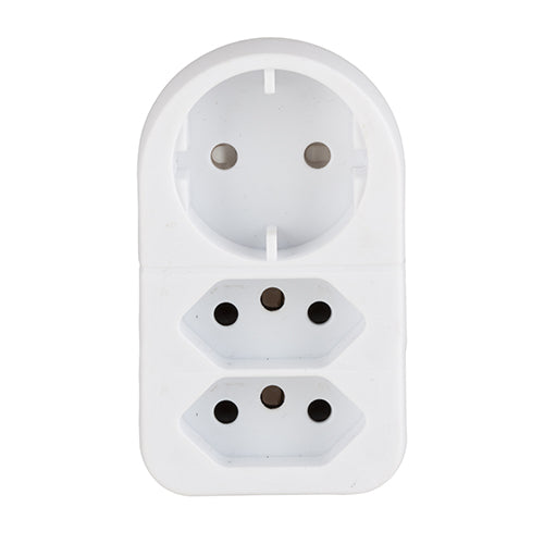 Eurolux 3 Way Adaptor Pack MRPH – 1xSCH 2x16A ZA