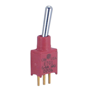 C&K Mini Toggle Switch SPDT on-on PCB ET0