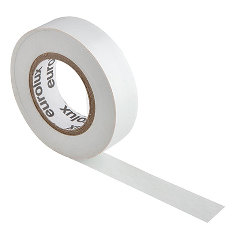 Eurolux PVC Insulation Tape 20m x 18mm Bagged – White