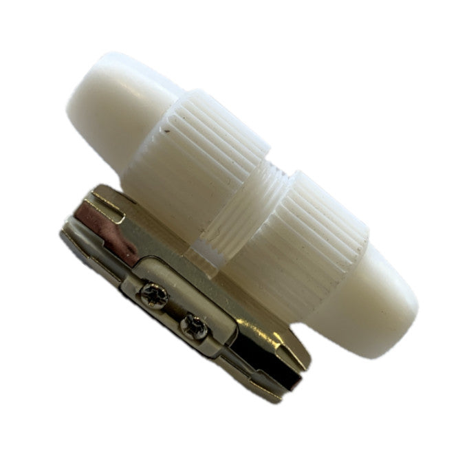 CS Coaxial Cable Joint / Inline Coupler White