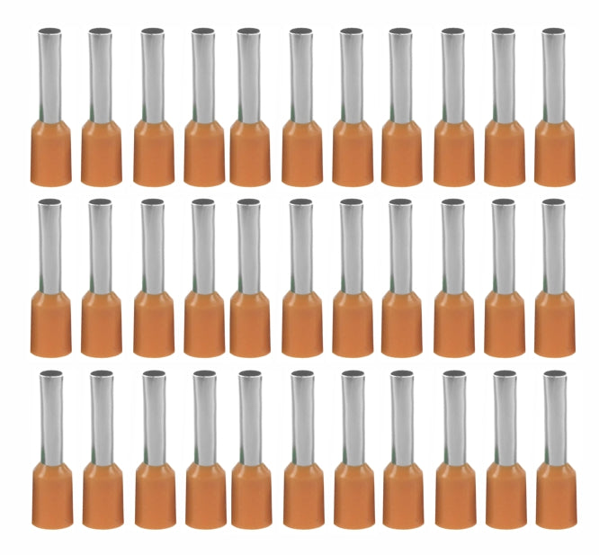 Guosai Bootlace Ferrule Orange 4mm 2.8x12 1K/B