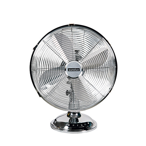Eurolux Desk Fan – 4 Blades, 40W, Metal Finish