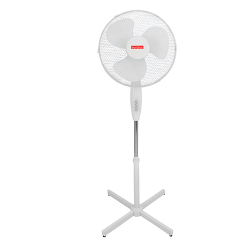 Eurolux Standing Fan – 3 Blades, 50W, White