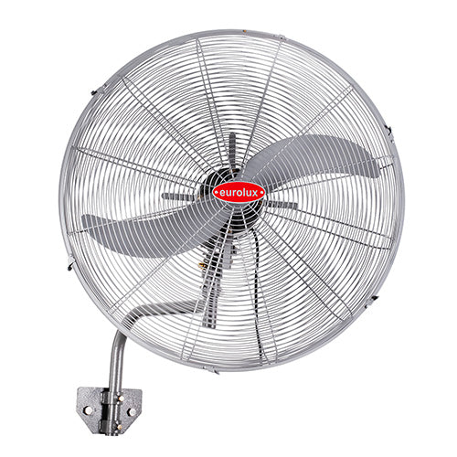 Eurolux Hurricane Wall Fan – 2 Blades, 230W, Silver