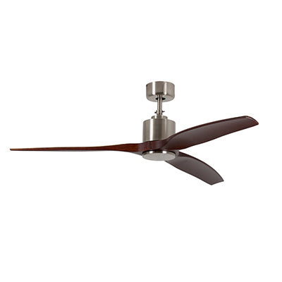 Eurolux Ceiling Fan 3 Blades – Dark Wood & Satin Chrome, 40W DC