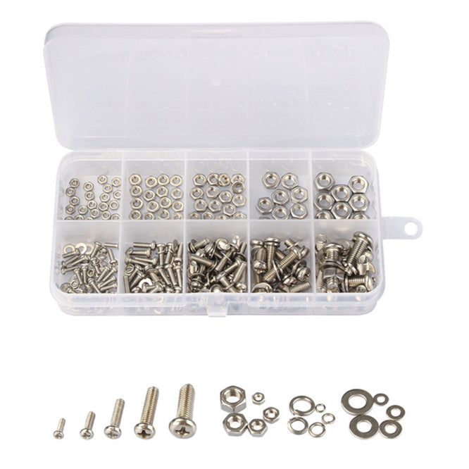 Mecaon Assortmemt of Screws, Washers & Nuts M2 to M5