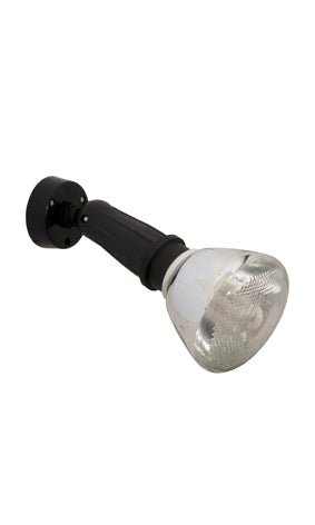Eurolux PAR38 150W wall light, black, E27, IP54