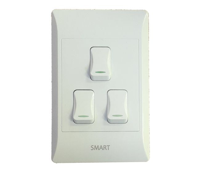 Swan Electric 3 Lever 1 Way Light Switch