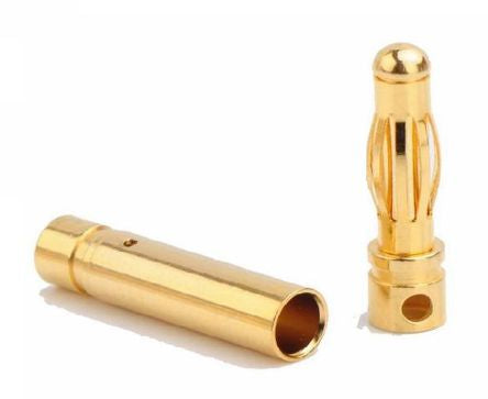 EIE 4mm Banana Plug and Socket Set Gold Plated