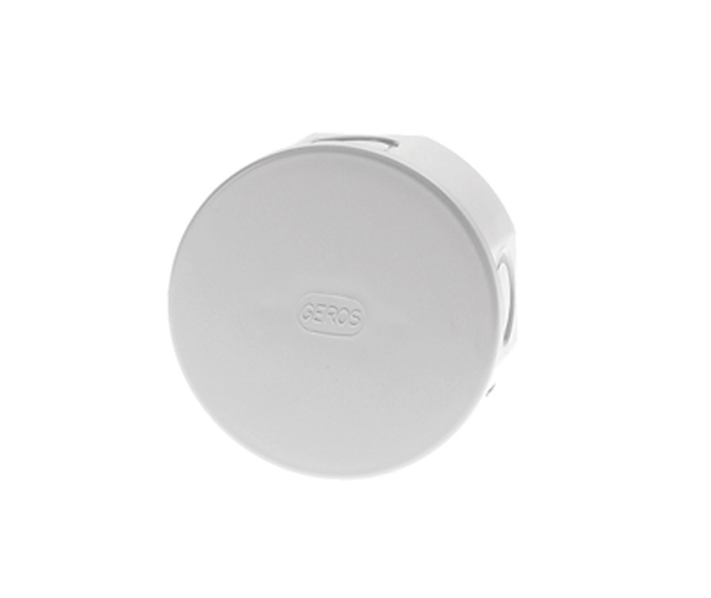 Round IP44 junction box 83mm with grey lid GR17000