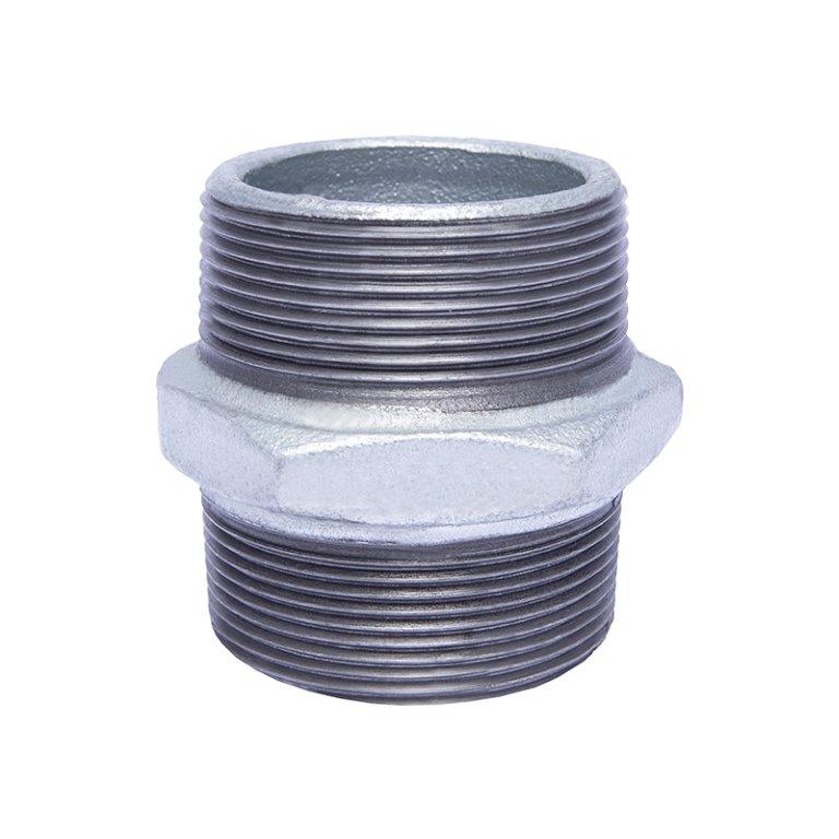 Plumbing Fittings, Galvanised Steel, Hex Nipple, 15 - 100mm Zisabo SA