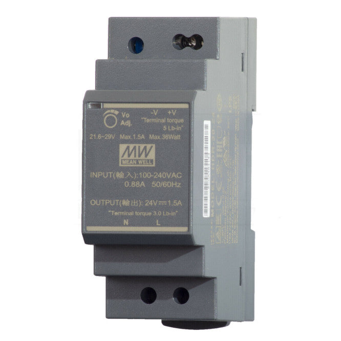 Mean Well DIN Rail Power Supply HDR-30 30W
