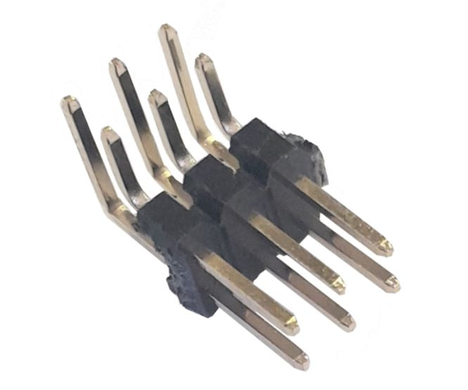 EIE Header Dil Right-Angle 6W 2.54 112-A-D