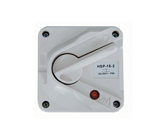 IP65 IP66 surface isolator switch 20A 35A 63A 2 pole weatherproof isolator