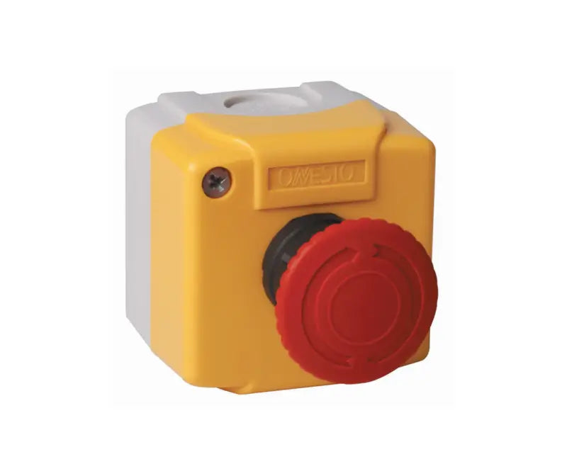 MCE 04381 emergency stop in IP65 enclosure