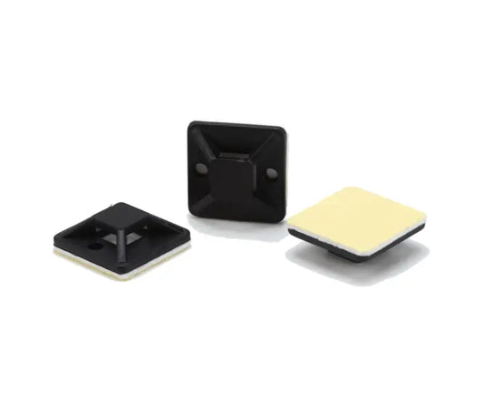 MCE black cable tie cradles
