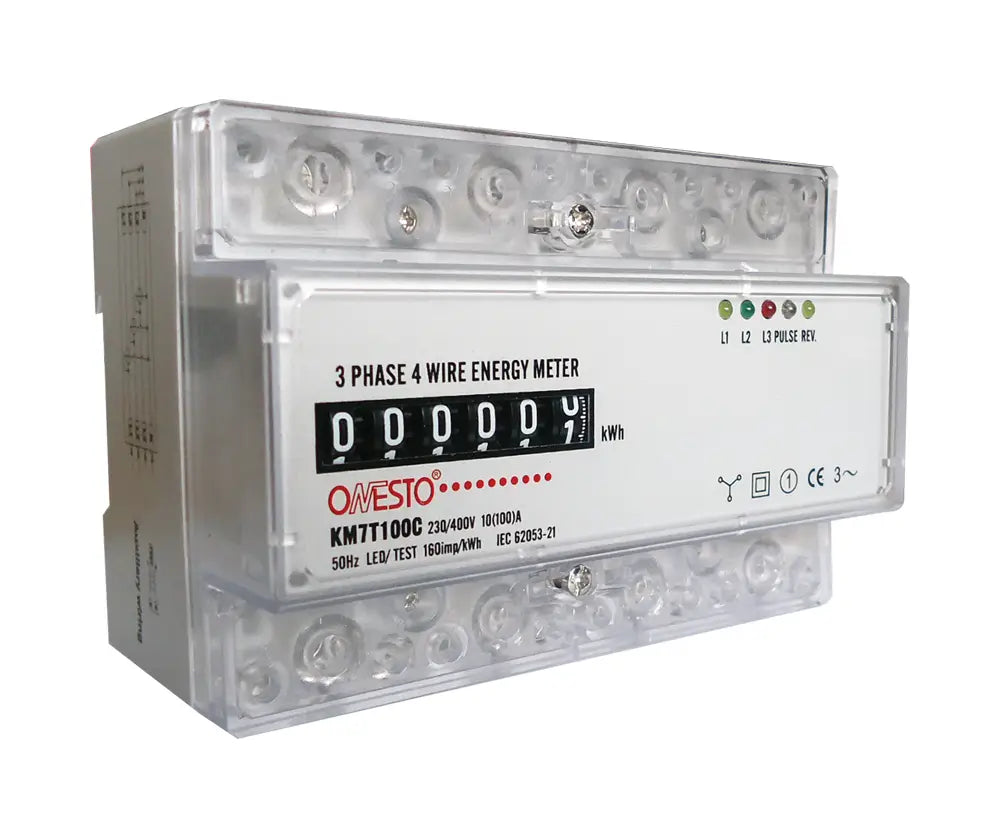 MCE KM7T100C 3 phase counter type kWh meter 10(100)A