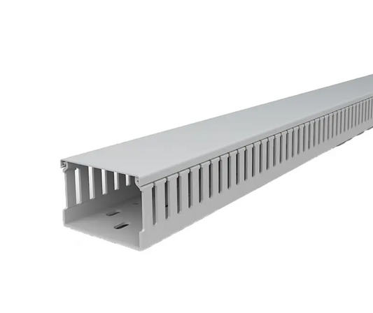 MCE thermoplastic slotted trunking 2m length