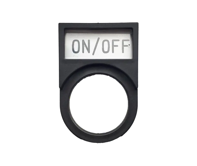 MCE ZB2 plastic legend plate for 22mm pushbuttons