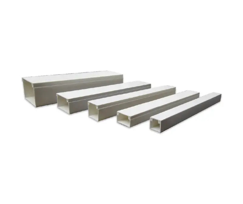 MCE white solid wall PVC trunking