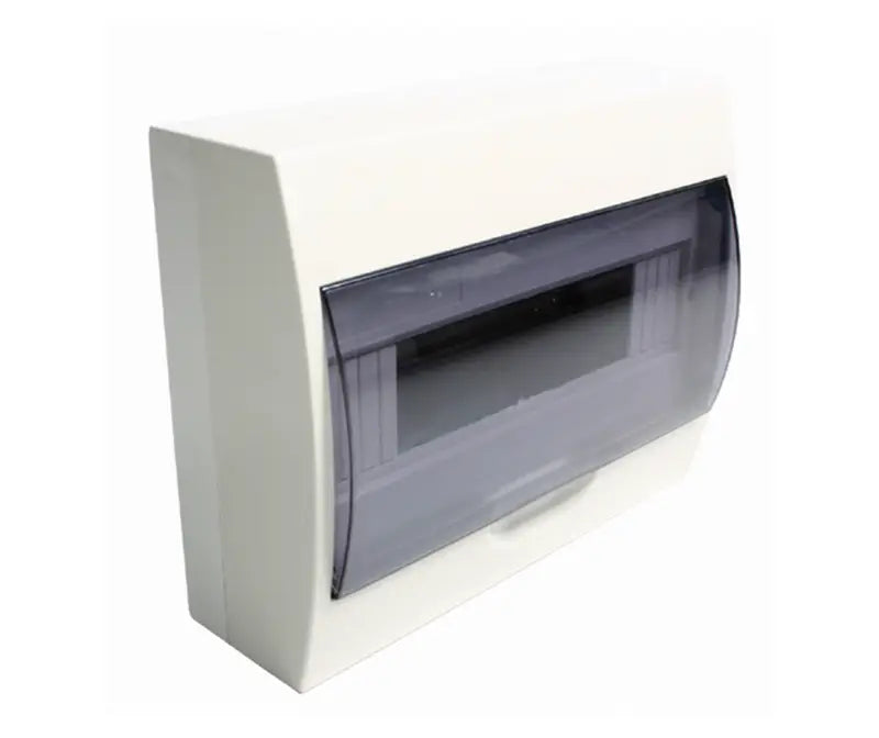 MCE plastic surface mounting distribution board with grey lid