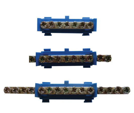 MCE KM13/N clip-on DIN rail neutral bar