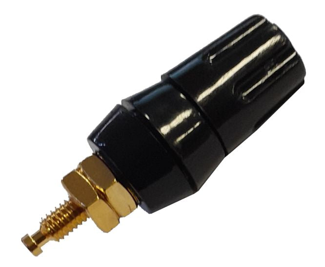 EIE Banana Socket 4mm Black Gold Plated