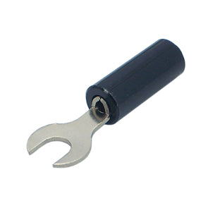 EIE Fork Terminal 6.3mm Black Plastic