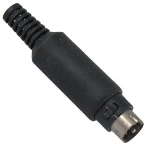 EIE Plug Mini-DIN Str 4 P with Sleeve