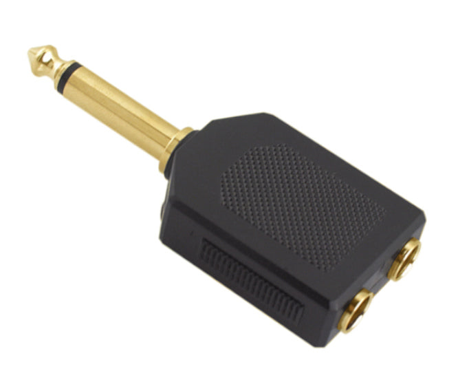 EIE Mono 6.3mm Adaptor Plug to Dual Socket