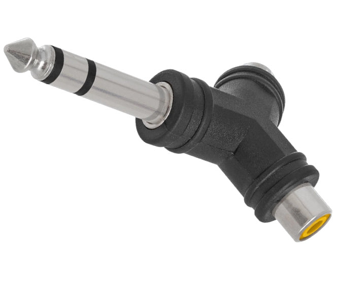 EIE Adapter 6.3 Plug - 2XRCA Socket Mono