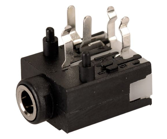 EIE Stereo Socket 3.5mm Right-Angle PCB 5P