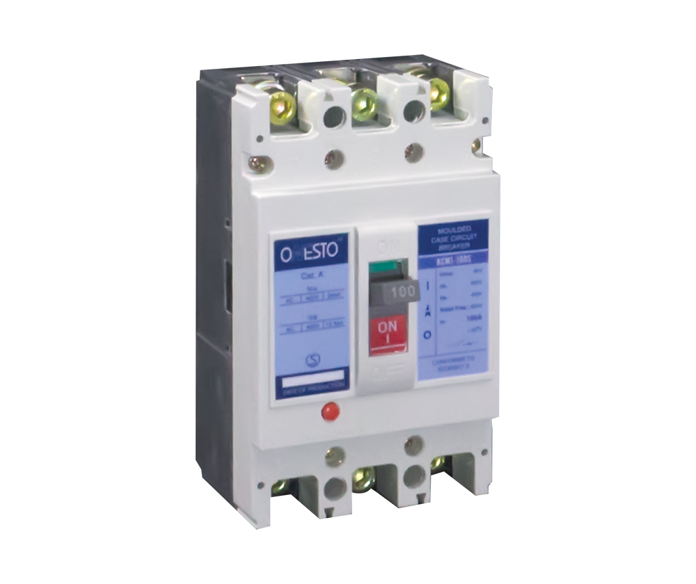 MCCB 100S Frame, 32A-100A, 25kA - 3 Pole & 4 Pole | Onesto KCM1