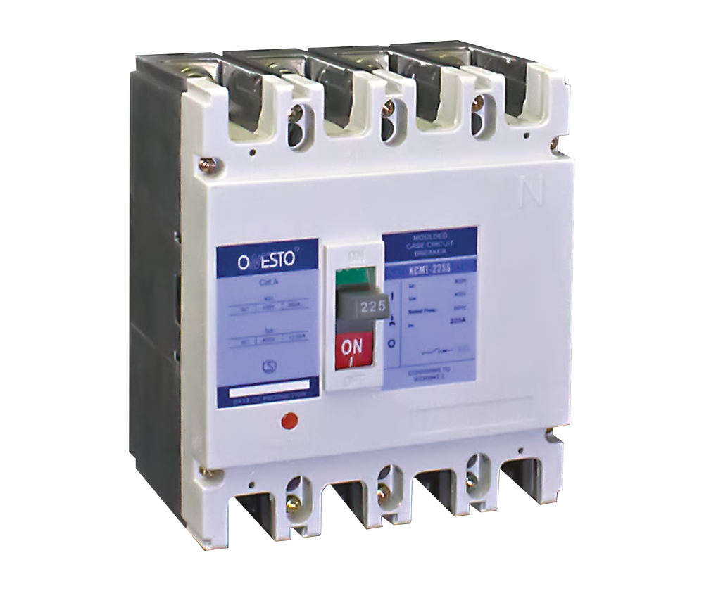 MCCB 225S Frame, 125A-250A, 25kA - 3 Pole & 4 Pole | Onesto KCM1