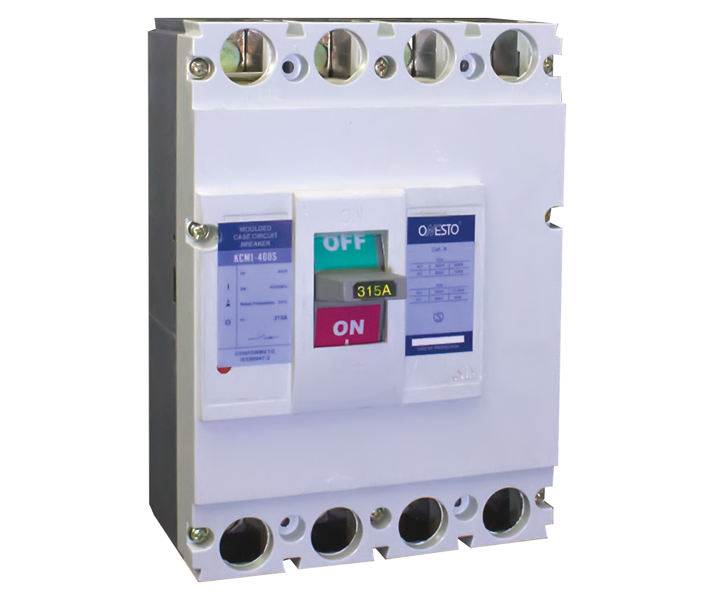 MCCB 630S Frame, 500A-630A, 35kA - 3 Pole & 4 Pole | Onesto KCM1