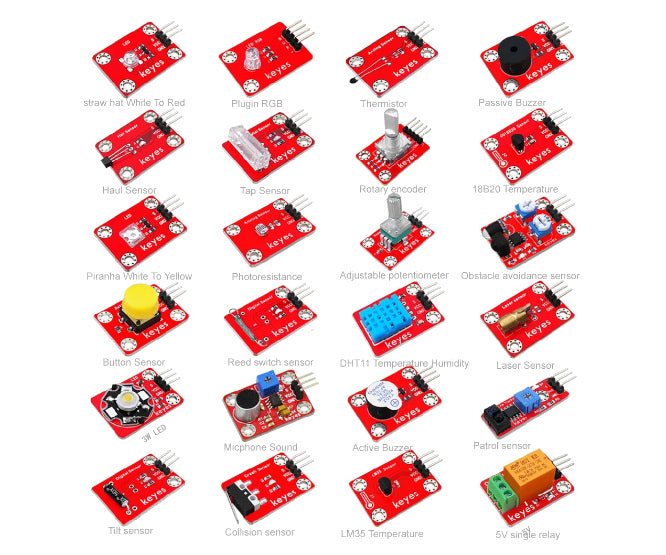 Keyestudio 24-IN-1 Sensor Kit for Arduino