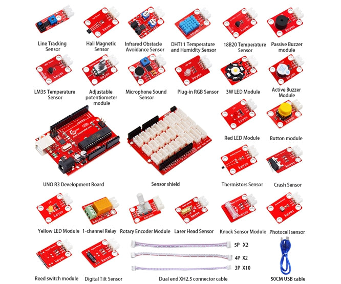 Keyestudio 24-IN-1 Sensors Assortment