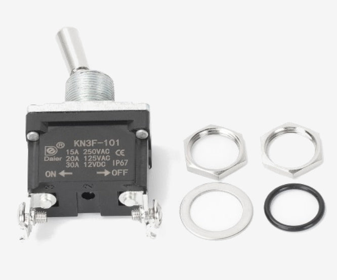 Daier Toggle Switch Spst on-Off 30A 12VDC Screw Terminal