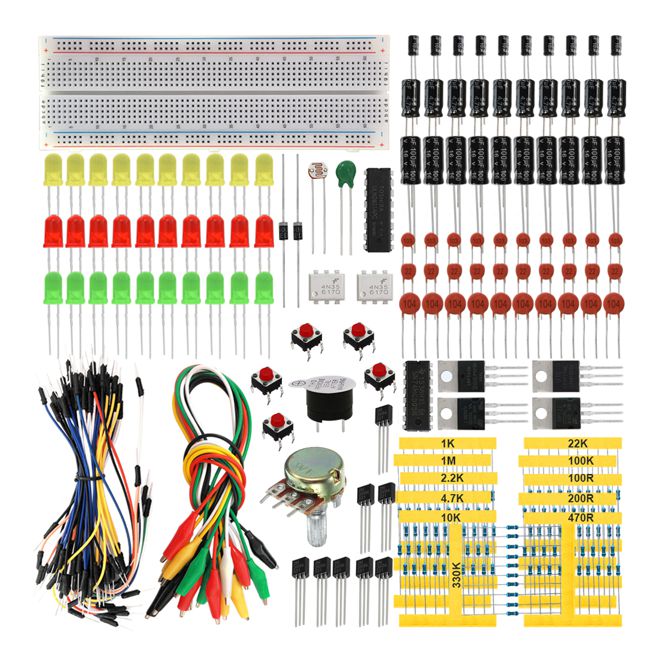 Keyestudio Electronic Components Assortment Basic Projects