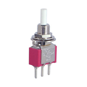 MEC Mini P/ Button Switch SPDT on-on 3A 250VAC PCB