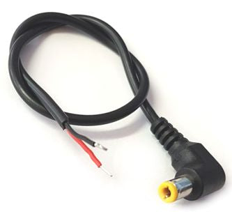 EIE 2.5x9mm DC Socket in-Line Open End Lead Right-Angle