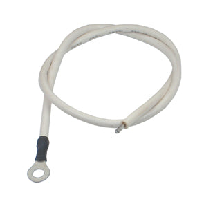 EIE Lead Ring Terminals 4mm 30cm White